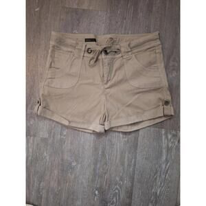 Kut From The Cloth Julie Womens Rolled Hem Canvas Shorts